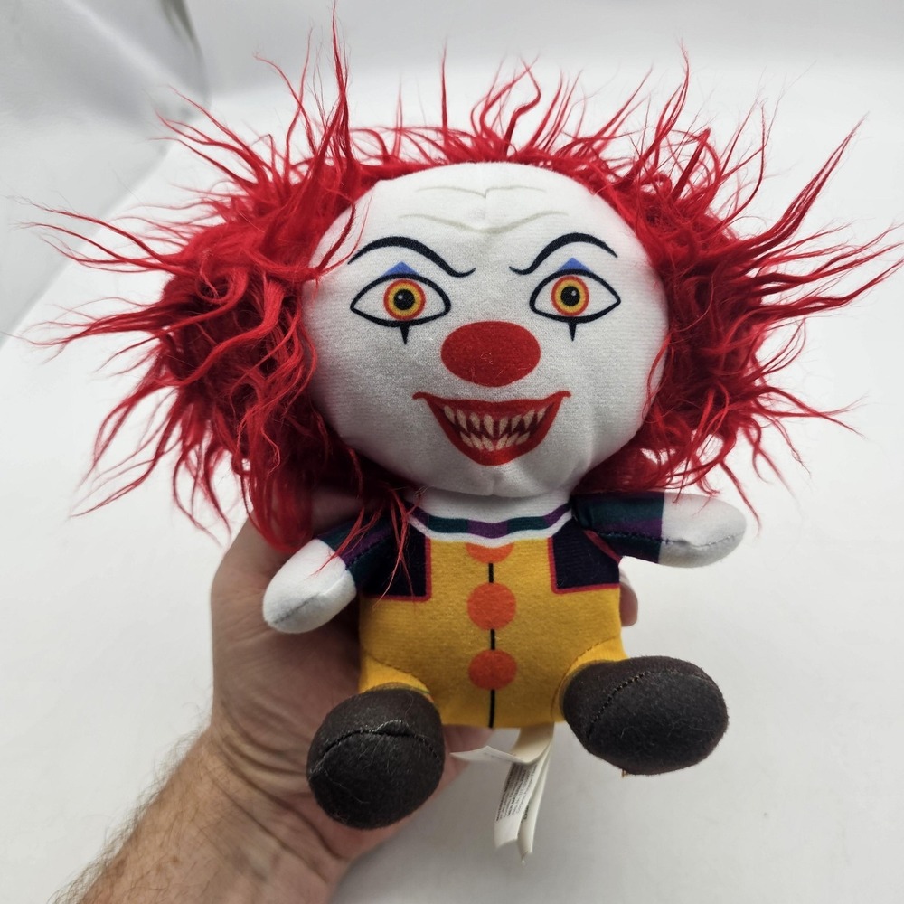 Toy Factory IT Pennywise Clown Plush Stuffed Toy 5" Red Hair Horror Cute
